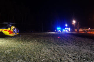 Borzęcin Górny: 48-latek zginął w wypadku. Na miejscu lądował LPR