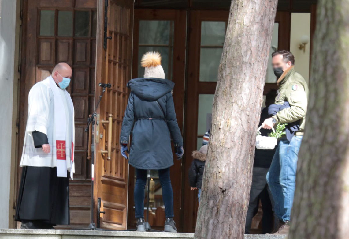 Marta Kaczyńska poświęciła koszyczek