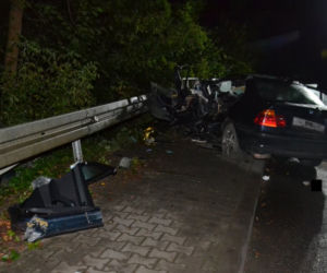 Śmiertelny wypadek w Chrzanowie, z BMW została miazga