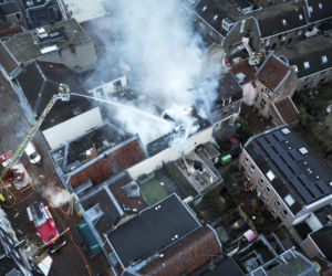 Dwa wybuchy i wielki pożar w centrum Utrechtu. Co najmniej jedna osoba ranna
