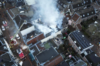 Dwa wybuchy i wielki pożar w centrum Utrechtu. Co najmniej jedna osoba ranna