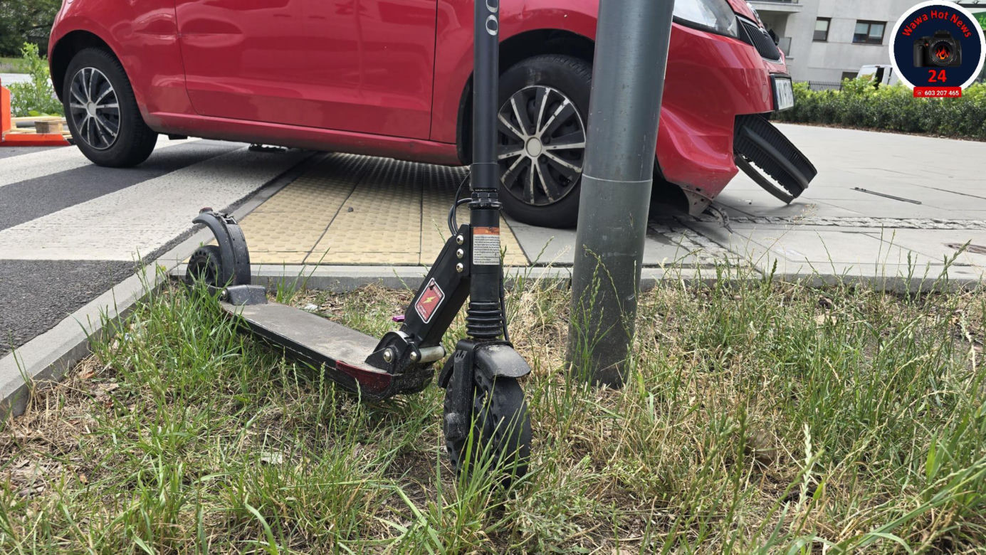 Znów wypadek na ul. Sokratesa. Zmiany na ulicy na Bielanach nie chronią przed piratami drogowymi!