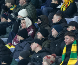 GKS Katowice - Widzew Łódź, zdjęcia kibiców z meczu 20. kolejki PKO BP Ekstraklasy