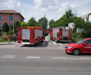 Wyciek gazu w Łomży
