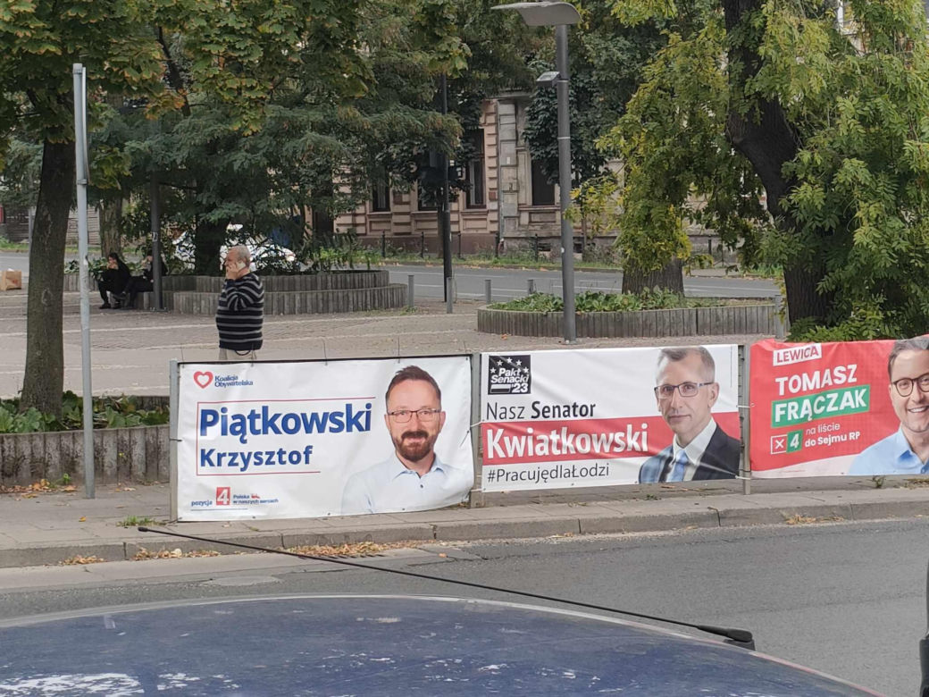 Łódź tonie w plakatach wyborczych. Kto jest odpowiedzialny za ich późniejsze usunięcie?