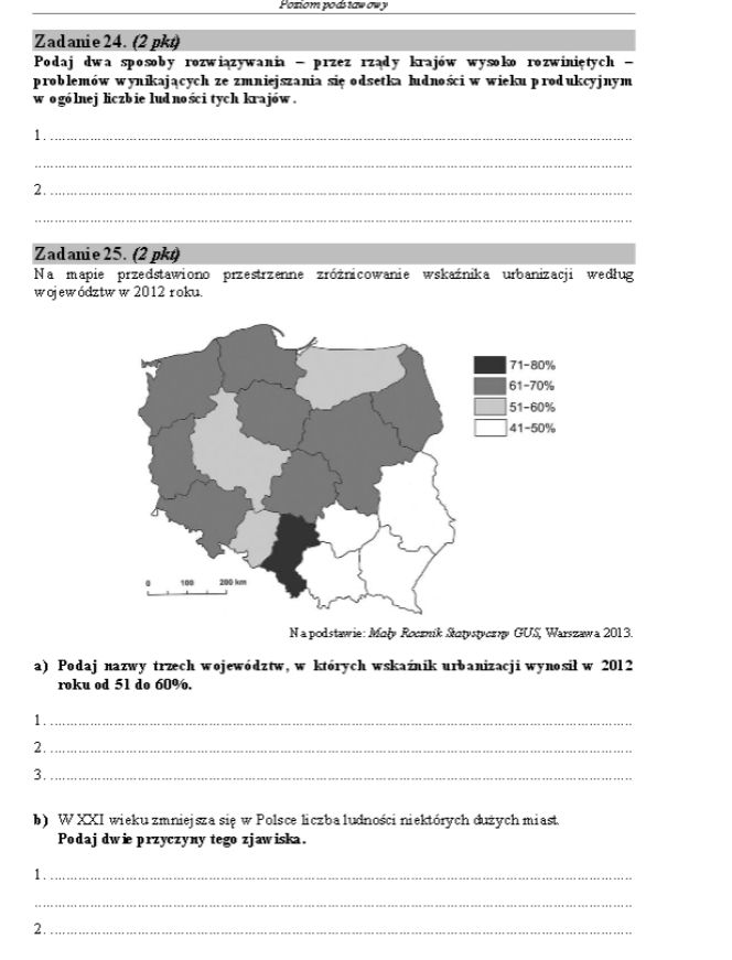 Matura geografia 14
