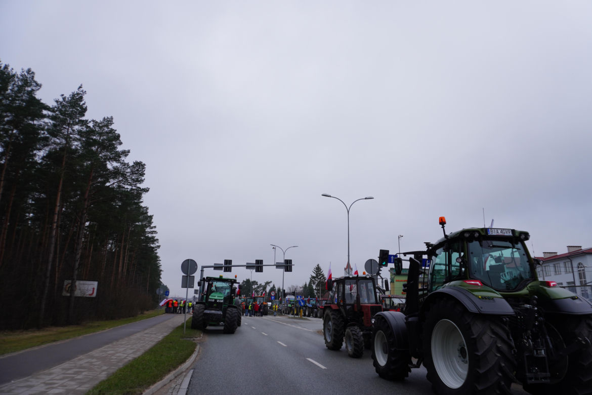 Protest rolników wokół Białegostoku - 20 marca 2024