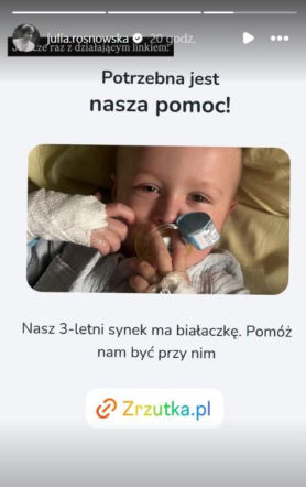 Synek Marty Chyczewskiej choruje na białaczkę