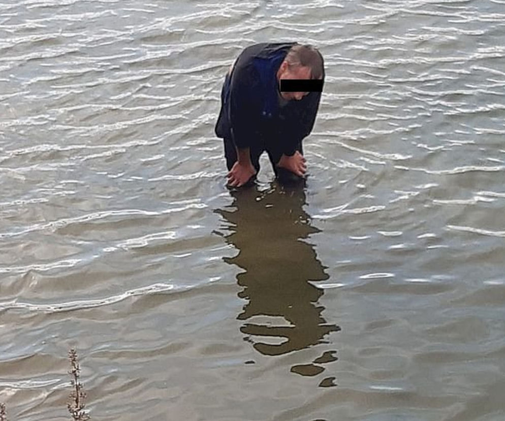 Żyrzyn: Złowili przestępcę w stawie. Wskoczył do wody, uciekając przed policją