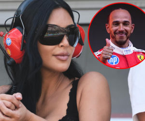 Cały świat oglądał te zdjęcia. Kim Kardashian wspierała Lewisa Hamiltona podczas GP F1