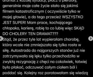 Iga Krefft na Instagramie o chorobie, załamaniu psychicznym i terapii - slajd 6