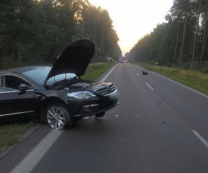 Wypadek na trasie Kolbuszowa - Mielec na Podkarpaciu