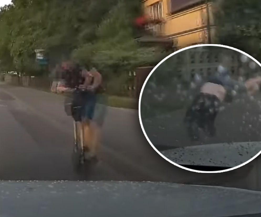 Hulajnogą elektryczną pod koła samochodu
