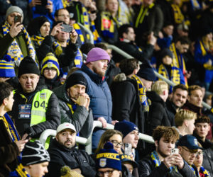 Arka Gdynia - Lechia Gdańsk: Zdjęcia kibiców z derbów Trójmiasta w ramach 23. kolejki PKO BP Ekstraklasy