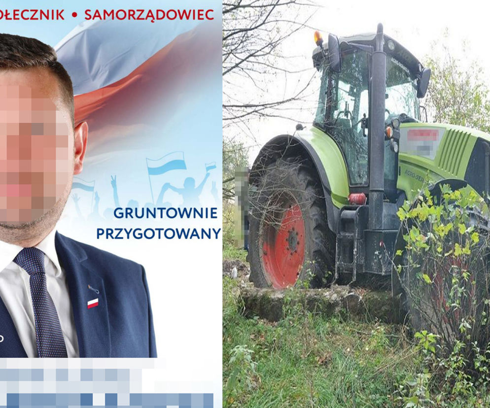 Radny PiS ukradł ciągnik za pół miliona!