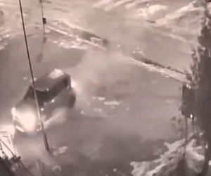 Wjechał nocą na parking policji i taranował auta. Szokujący finał ucieczki