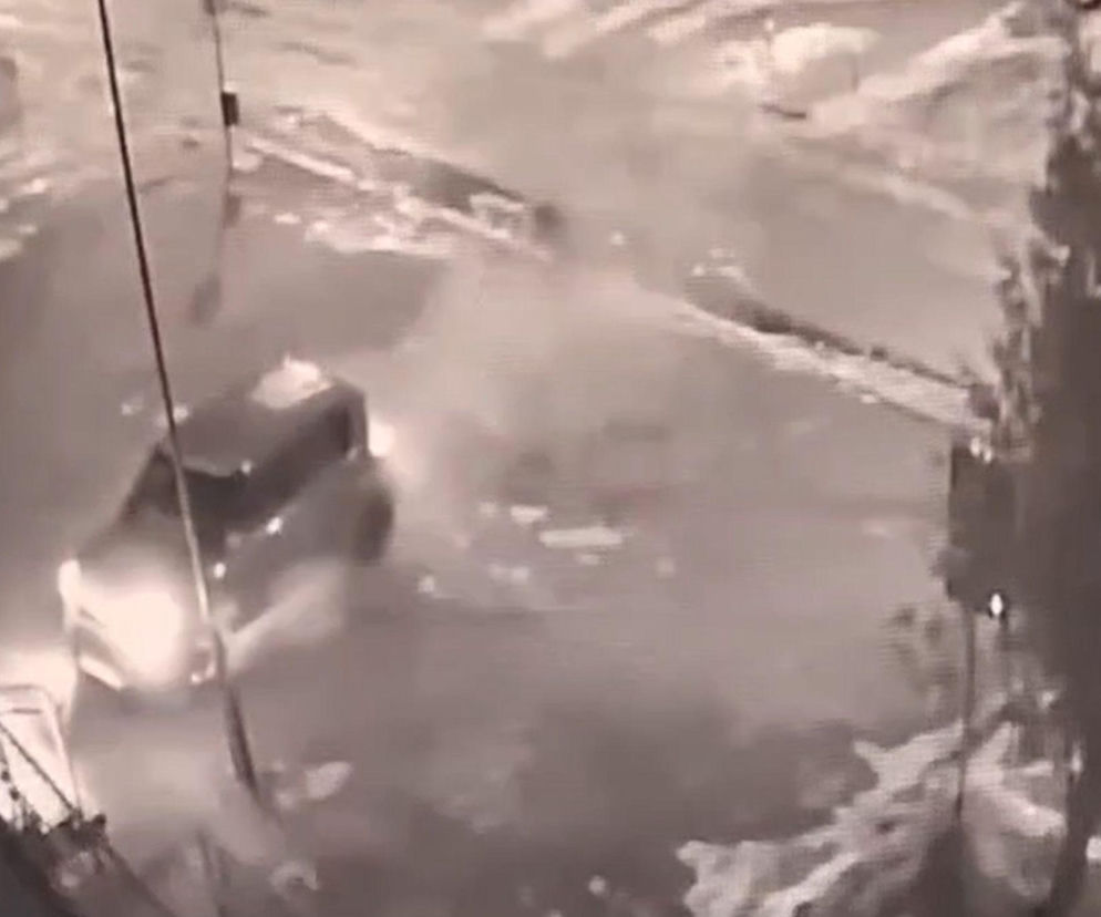 Wjechał nocą na parking policji i taranował auta. Szokujący finał ucieczki