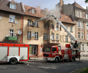 Pożar w kamienicy przy ulicy Narutowicza w Grudziądzu. Jest ofiara śmiertelna