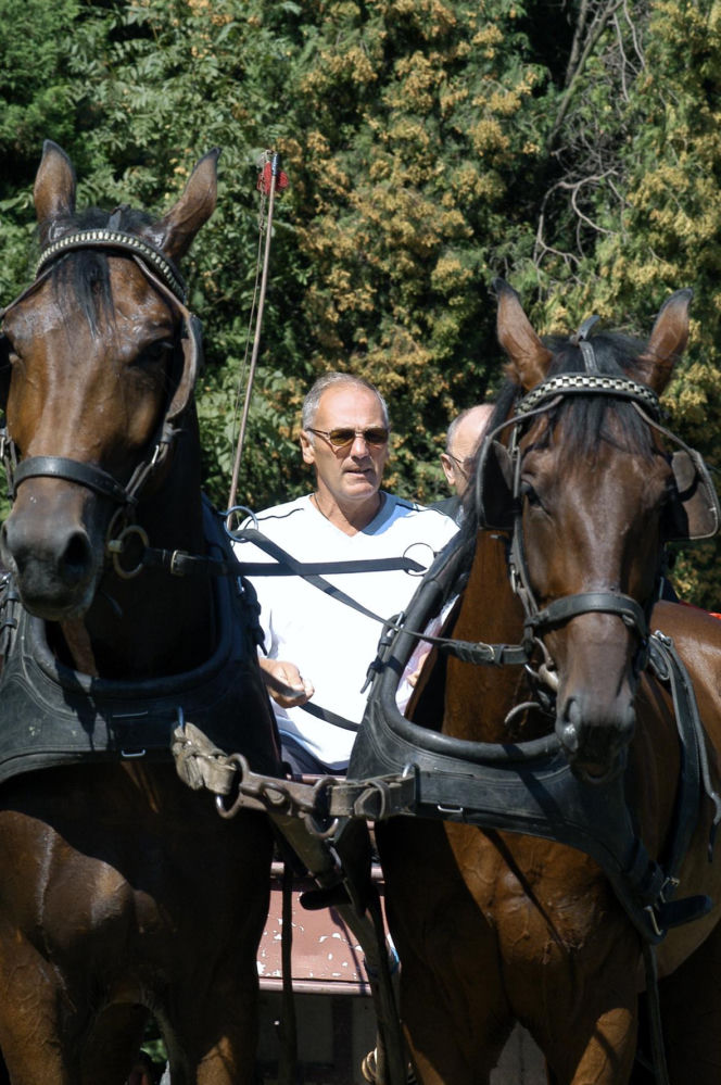 Karol Strasburger ćwiczy