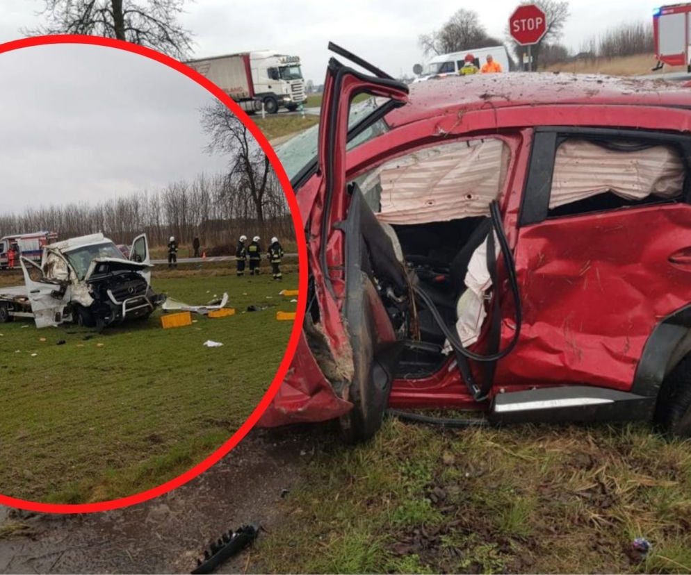 Mierzynów. Nie ustąpił pierwszeństwa, doszło do groźnego wypadku. Oto skutki... [FOTO]