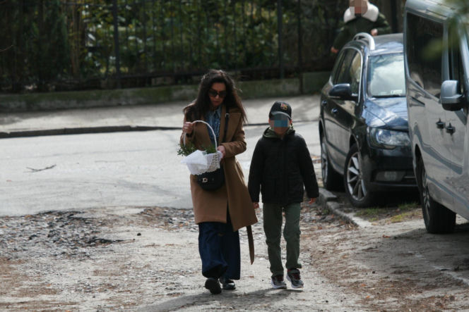 Marta Kaczyńska ze święconką