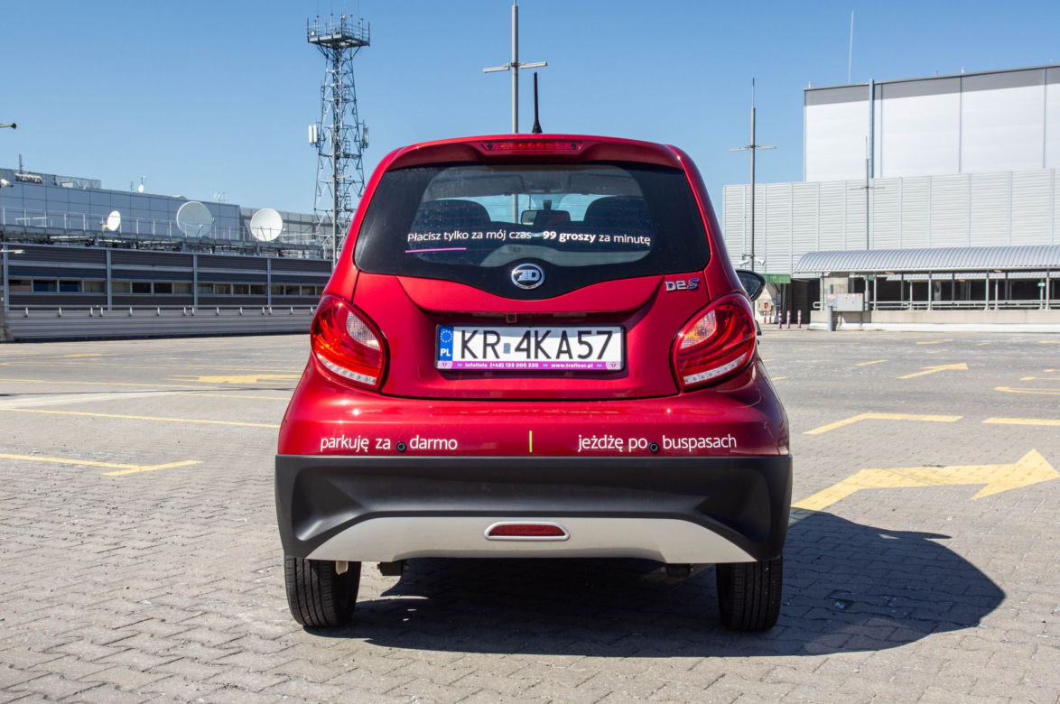 Elektryczny mikrosamochód ZD D2S we flocie Traficar