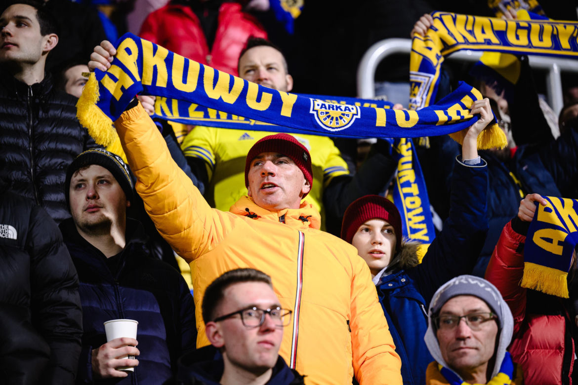 Arka Gdynia - Lechia Gdańsk: Zdjęcia kibiców z derbów Trójmiasta w ramach 23. kolejki PKO BP Ekstraklasy