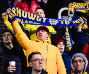 Arka Gdynia - Lechia Gdańsk: Zdjęcia kibiców z derbów Trójmiasta w ramach 23. kolejki PKO BP Ekstraklasy