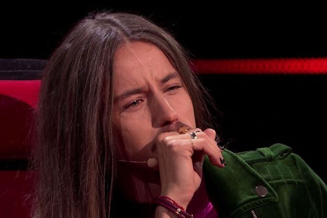 Michał Szpak płacze w The Voice