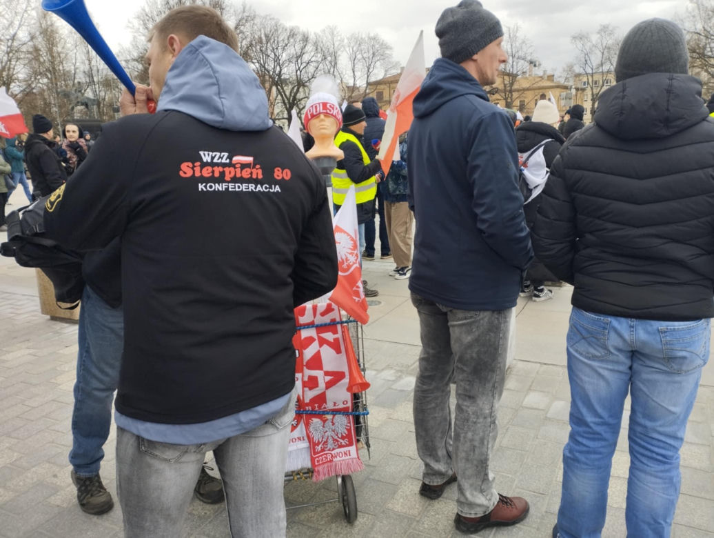 Protest górników w Lublinie