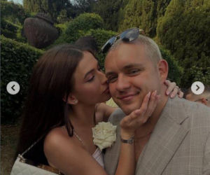 Obcisła kreacja i goła klata! Roksana Węgiel i Kevin Mglej szaleją na ślubie przyjaciół