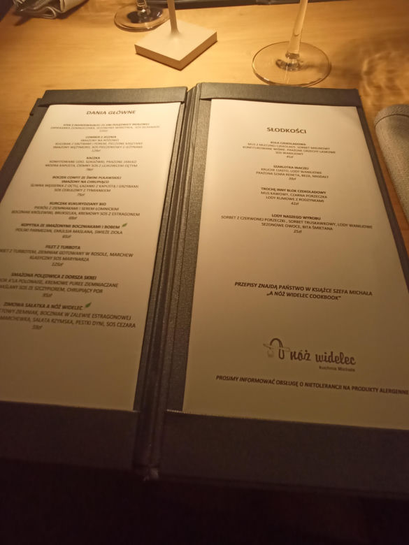 "A nóż widelec" to restauracja z rekomendacją Michelin
