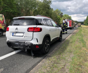 Zderzenie trzech aut na trasie Bydgoszcz - Toruń