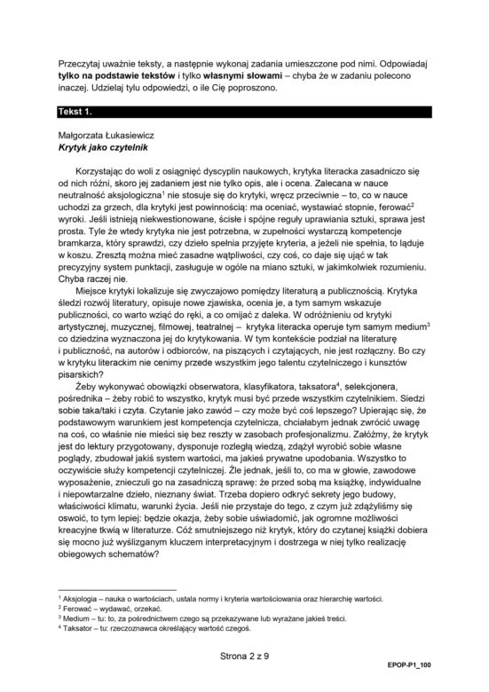 Matura poprawkowa 2022: Polski. Arkusz CKE, pytania, zadania, odpowiedzi [23.08]