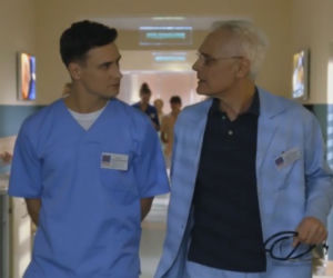Na dobre i na złe odc. 558. Krzysztof Radwan (Mateusz Damięcki), doktor Wójcik (Dariusz Jakubowski)