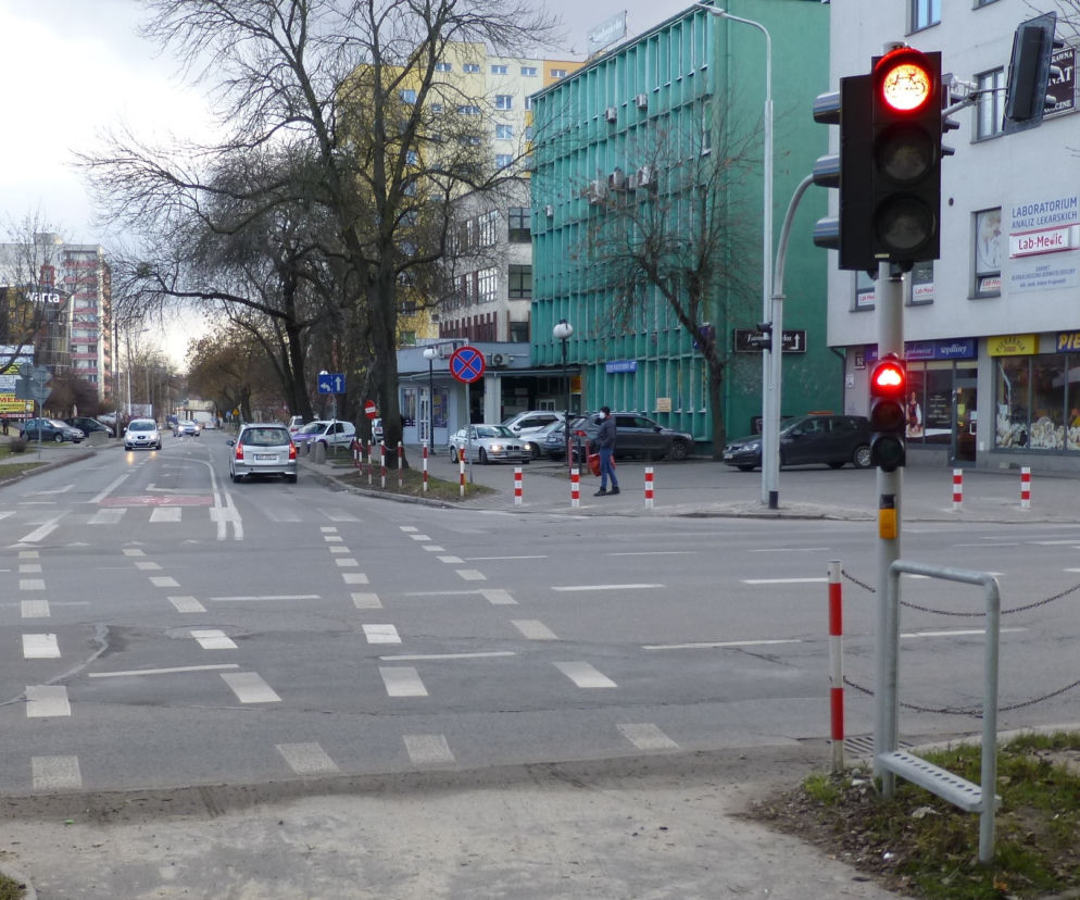 Sygnalizacja na skrzyżowaniu ulic Batorego i Żeromskiego