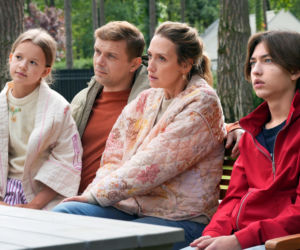 Barwy szczęścia odc. 3321. Marysia (Nina Szumowska), Emil (Artem Malashchuk), Hubert (Marek Molak), Asia Sokalska (Anna Gzyra-Augustynowicz)