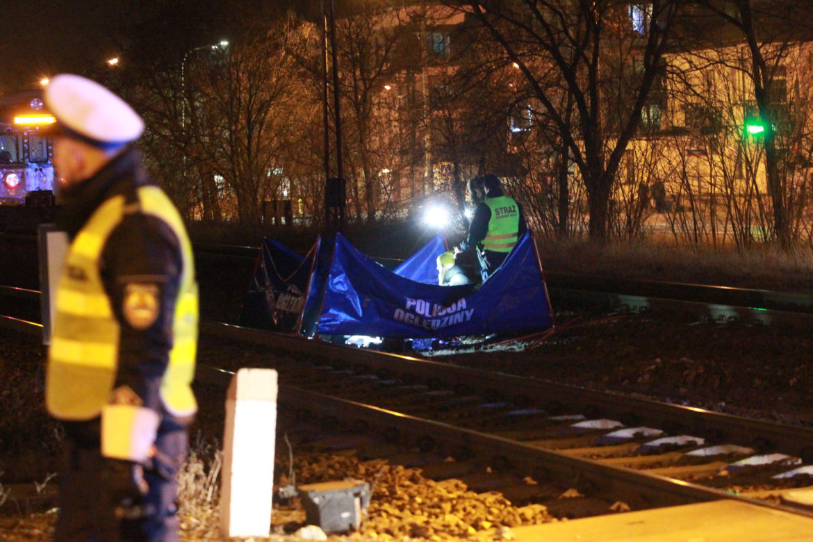 Śmiertelne potrącenie na torach w Miedzeszynie