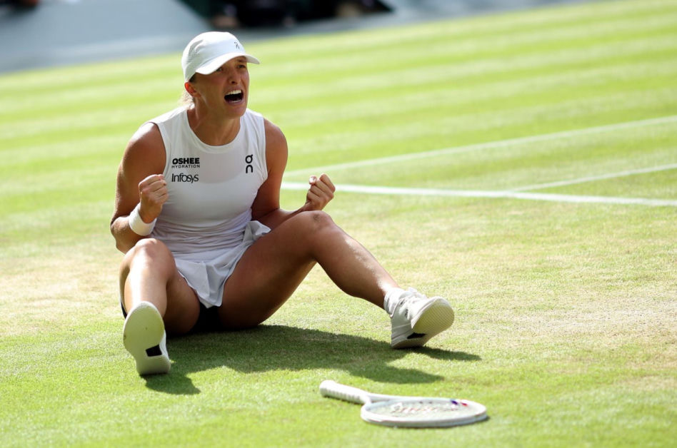 Iga Świątek po triumfie w Wimbledonie