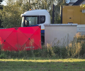 Tragedia w Lesznowoli. Kierowca ciężarówki zasłabł za kierownicą i zmarł