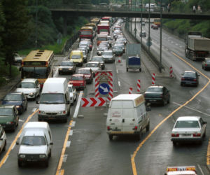 Trasa Łazienkowska w 2000 r.