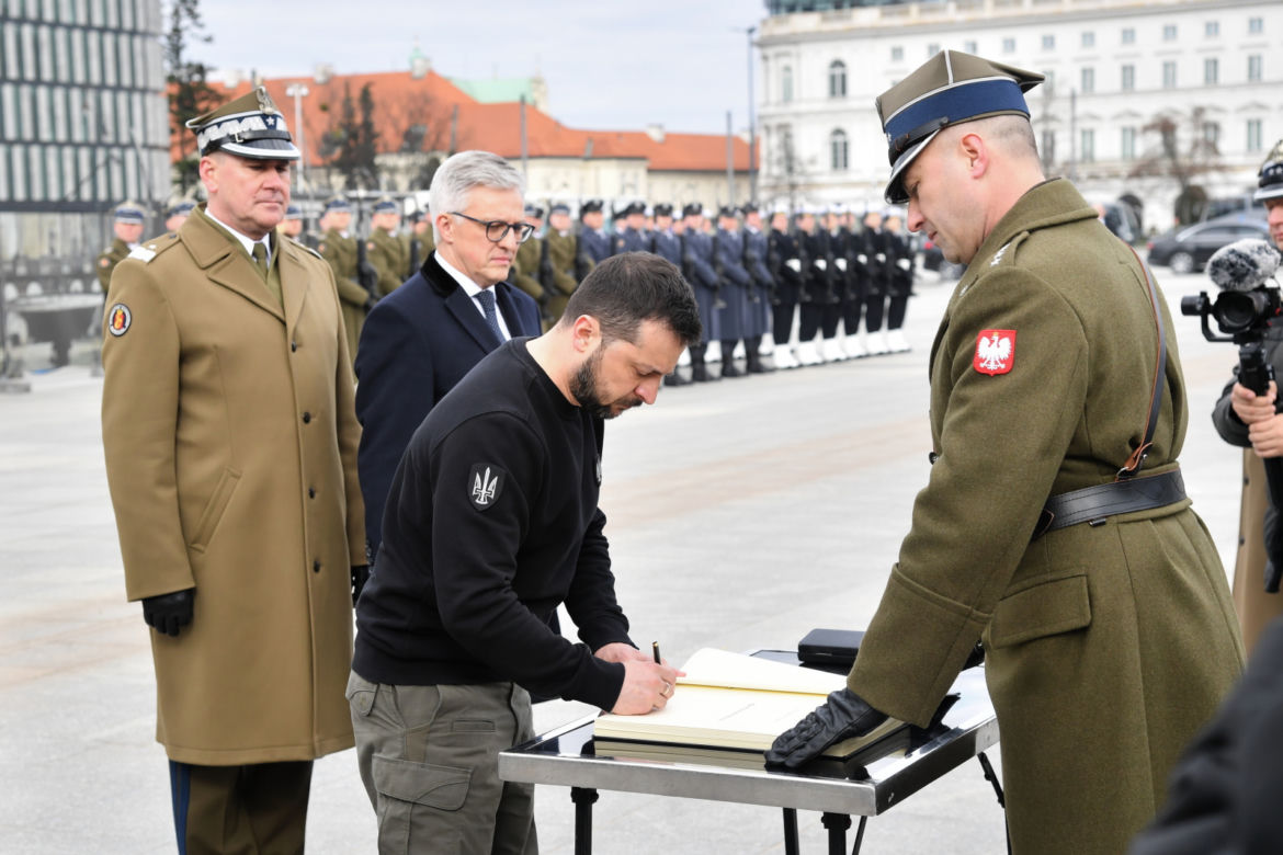 Wołodymyr Zełenski złożył kwiaty pod Grobem Nieznanego Żołnierza