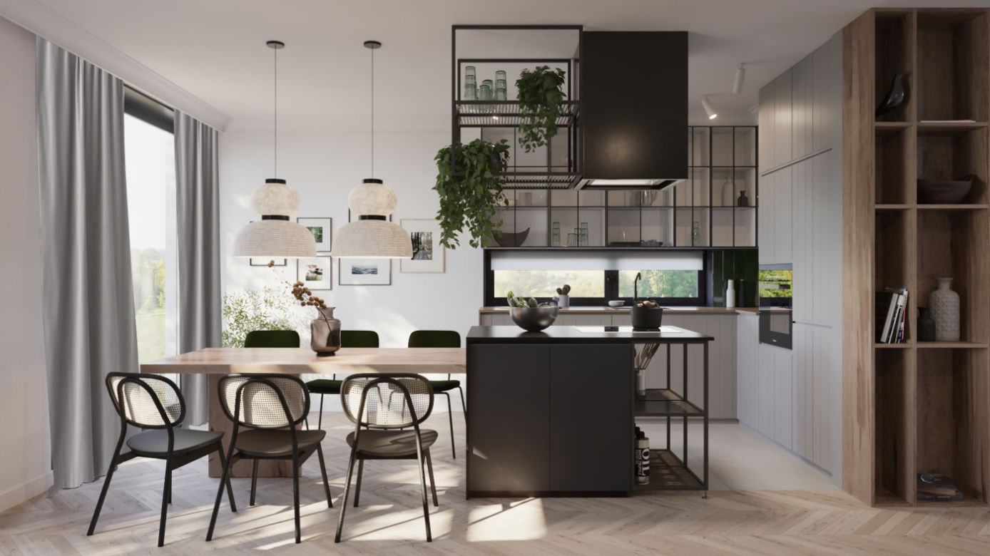 Vintage loft – projekt domu w Warszawie