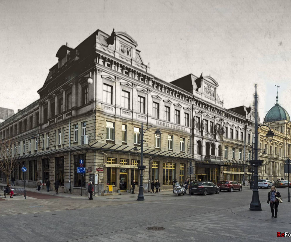 Hotel Grand przy Piotrkowskiej wczoraj i dziś...