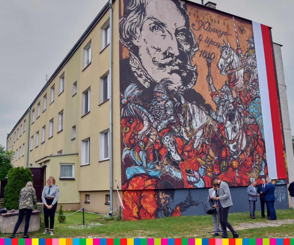 W Jedwabnem odsłonięto mural upamiętniający polską husarię i bitwę pod Kłuszynem
