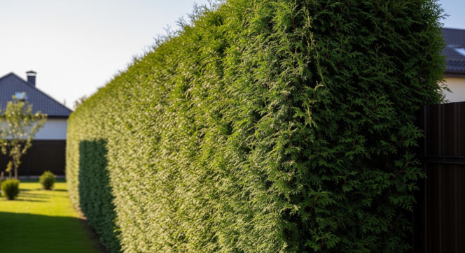 Tuje przy płocie. Czy twój żywopłot jest zbyt wysoki?