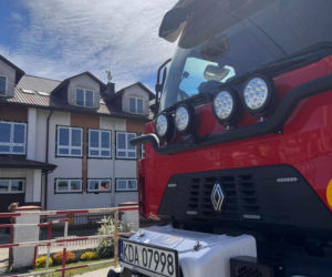 Ewakuacja szkoły w Luszowicach. Budynek musiało opuścić 265 osób