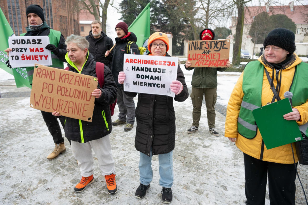 Protest mieszkańców Osiedla Maltańskiego