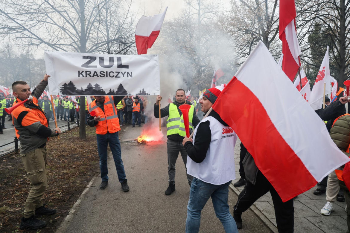Protest rolników w Warszawie