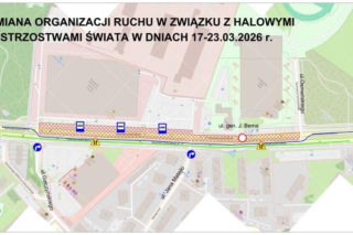 Otwarte Trasy Staromostowej w Toruniu i zmiany na czas Halowych Mistrzostw Świata